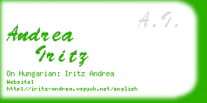 andrea iritz business card